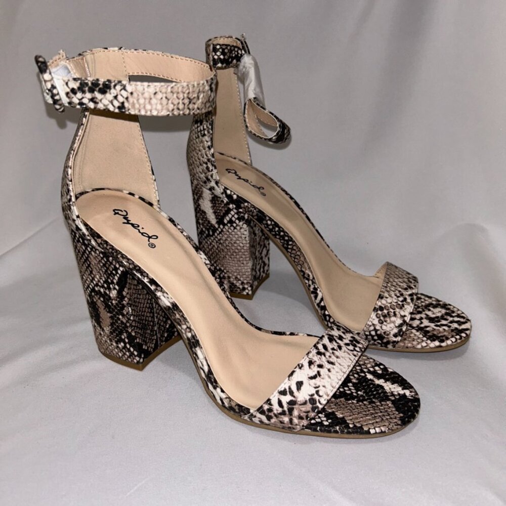 Quipid Snake Skin Heels, Women’s Size 9, Brand New, never worn! - Picture 2 of 6